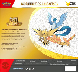 Pokémon TCG: 30th Celebration Poster Collection back