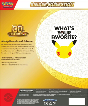 Pokémon TCG: 30th Celebration Binder Collection back