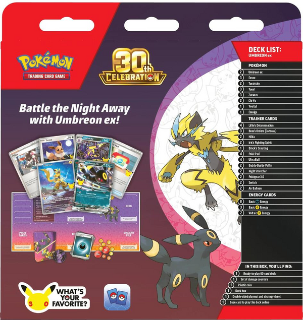 Pokémon TCG: 30th Celebration Battle Deck - Espeon / Umbreon ex