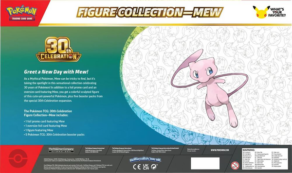 Pokémon TCG: 30th Celebration Mew / Mewtwo Figure Collection (PREORDER)